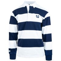Barbarian u-state striped navy and white rugby long-sleeve polo